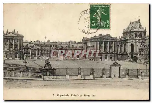 Cartes postales Facade du palais de Versailles