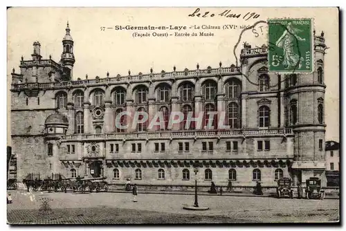 Cartes postales Saint GErmain en Laye Le chateau Entree du musee