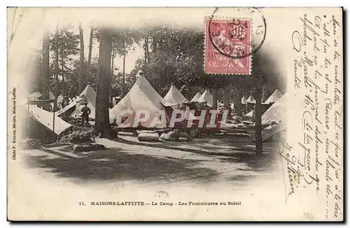 Maisons Laffitte Cartes postales Le camp Les fournitures au soleil