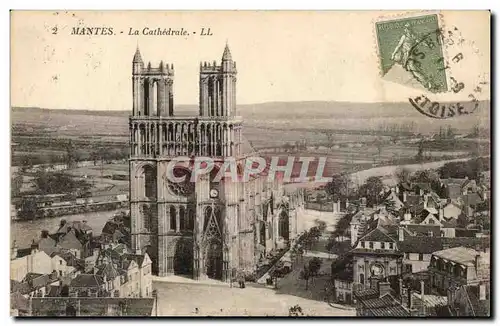 Mantes Cartes postales La cathedrale