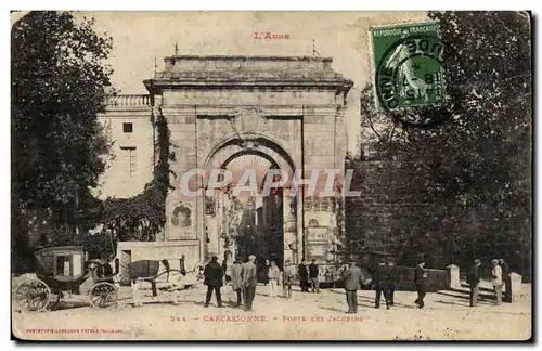 Ansichtskarte AK Carcassonne Porte des Jacobins