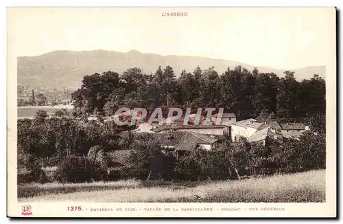 Cartes postales Environs de Foix Vallee de la Barouillere Brassac Vue generale