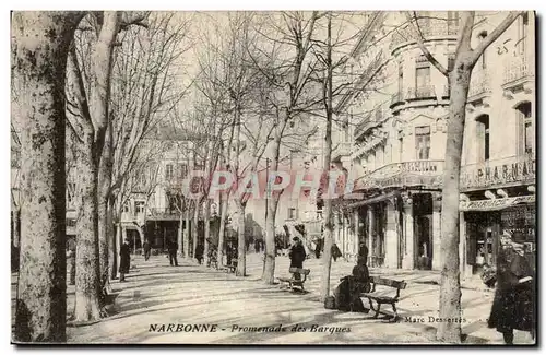 Cartes postales Narbonne Promenade des barques