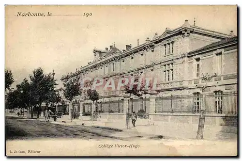 Cartes postales Narbonne College Victor Hugo