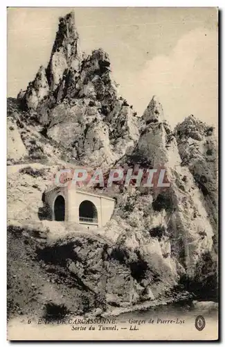 carcassonne - Gorges de Pierre Lys - Sortie du Tunnel -- Cartes postales