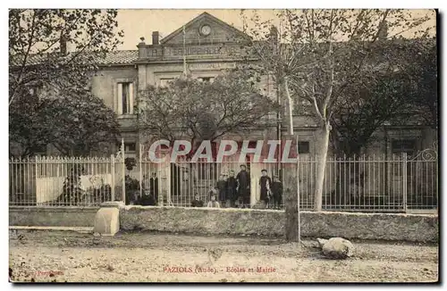 Paziols - Ecoles et Mairie - Cartes postales