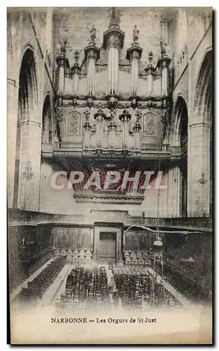 Narbonne - Les Orues de St Just - Organ - musique - instrument - Cartes postales