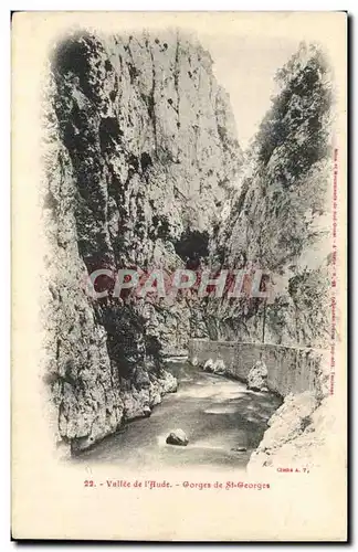 Vallee de l&#39aude Cartes postales Gorges de St georges