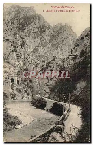 Vallee de l&#39aude Cartes postales Entree du tunnel de Pierre Lys