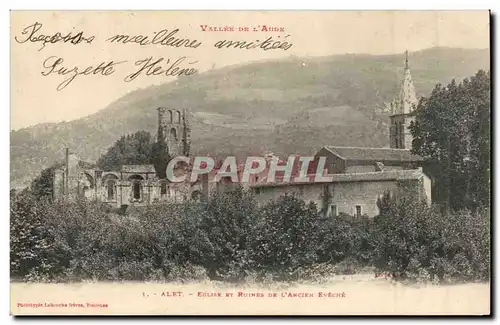Alet Cartes postales Eglise et ruines de l&#39ancien eveche