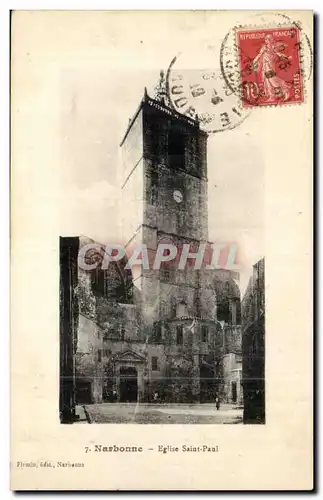 Narbonne Cartes postales Eglise Saint Paul