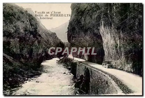 Vallee de l'aude Cartes postales Defile de pierre Lys Interieur