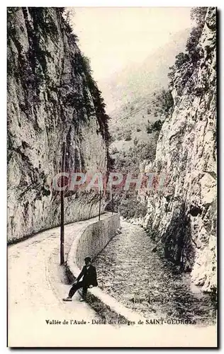 Vallee de l&#39Aude - Defile des Gorges de Saint Georges - Ansichtskarte AK