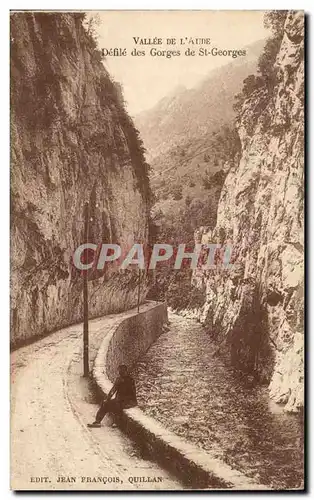 Vallee de l&#39Aude - Defile de St Georges - Jean francois - Quillan - Cartes postales