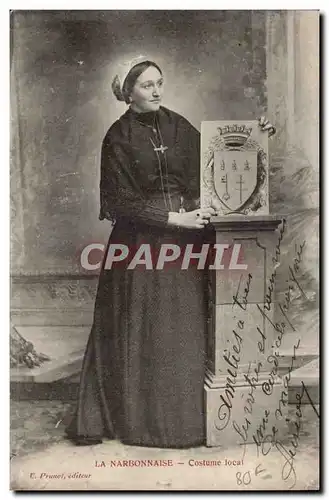 Narbonne - la Narbonnaise - Costume local - Cartes postales