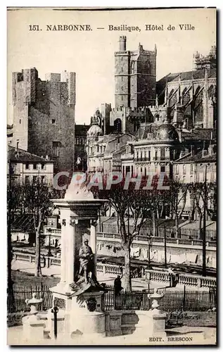 Narbonne - Basilique Hotel de Ville - Ansichtskarte AK