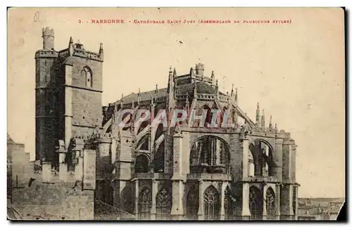 Narbonne - Cathedrale saint Just de Plusiers Styles - Cartes postales