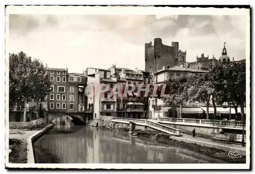 Narbonne - canal - Cartes postales