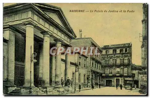 Narbonne - Le Palais de Justice et la Poste - Ansichtskarte AK