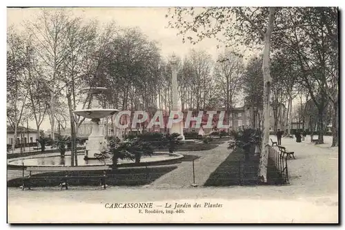 Carcassonne Cartes postales Le jardin des plantes