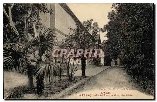Cartes postales La Franqui Plage La grande allee