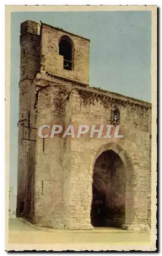 Ansichtskarte AK Lezignan Corbieres Portail de l&#39eglise (14eme)