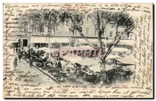 Cartes postales Limoux Place du marche TOP