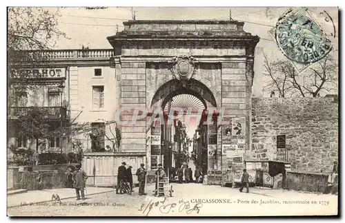 Carcassonne Cartes postales Porte des Jacobins reconstruite en 1779