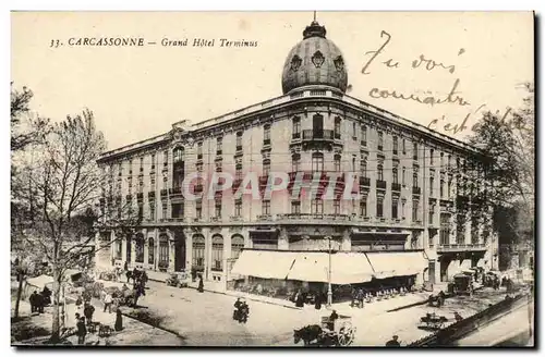Carcassonne Cartes postales Grand hotel terminus
