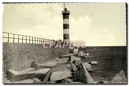 La Nouvelle Ansichtskarte AK La jete et le phare (lighthouse)