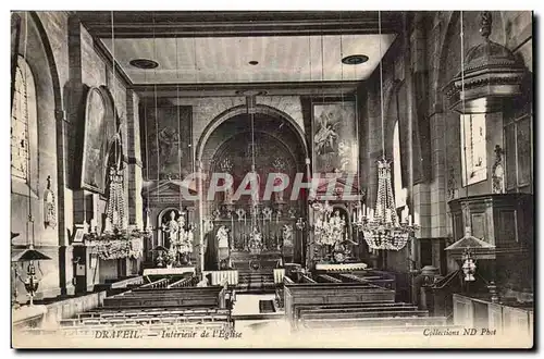 Draveil Cartes postales Interieur de l'eglise