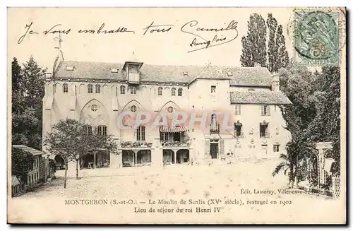 Montgeron Ansichtskarte AK Le moulin de senlis restaure en 1902 lieu de sejour du roi Henri IV