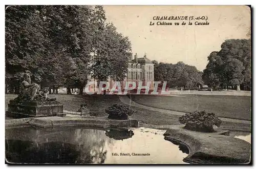 Chamarande Cartes postales Le chateau vu de la cascade