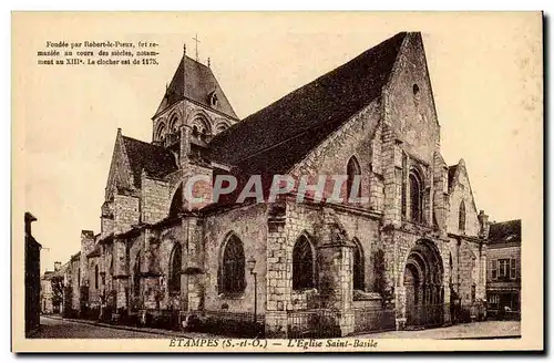 Etampes Cartes postales L'eglise Sainte Basile