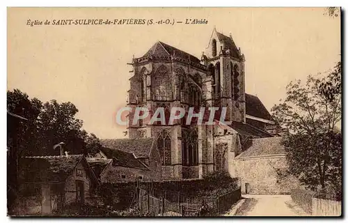 Cartes postales Eglise de Saint sulpice de Favieres Cartes postales L'abside