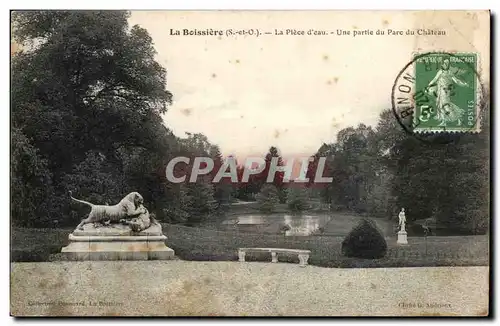 La Boissiere Cartes postales La piece d&#39eau Une partie du parc du chateau