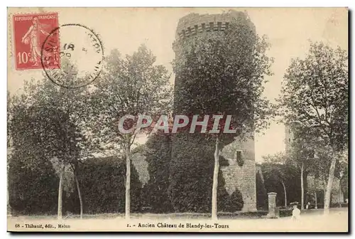 Cartes postales Ancien chateau de Blandy les Tours