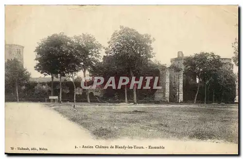 Cartes postales Ancien chateau de Blandy les Tours Ensemble