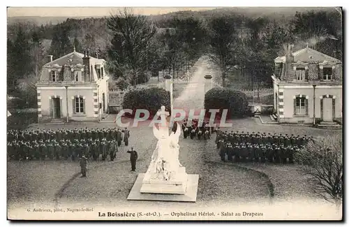 La Boissiere Cartes postales oprphelinat Heriot Salut au drapeau