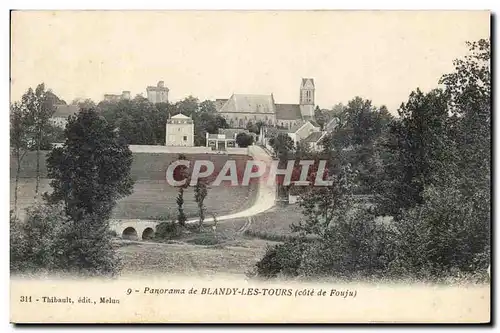 Cartes postales Panorama de Blandy les Tours (cote de Fouju)