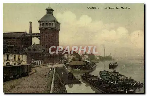 Corbeil Ansichtskarte AK La tour des moulins (mill)