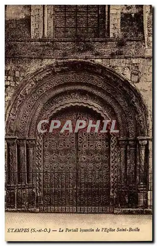 Etampes Ansichtskarte AK Le portail byzantin de l&#39eglise Saint Basile