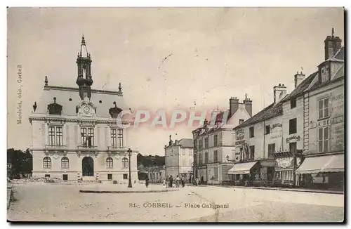 Corbeil Ansichtskarte AK Place Galignani