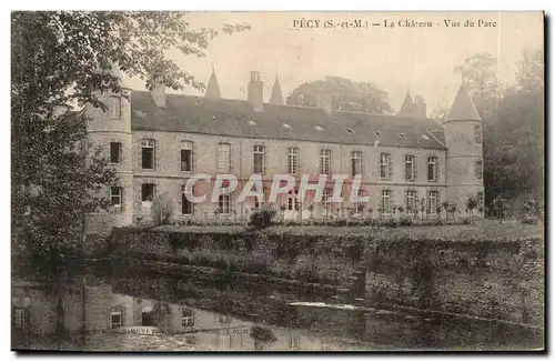 Cartes postales Pecy Le chateau Vue du parc