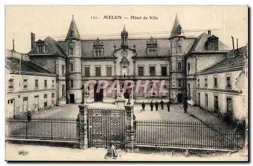 Cartes postales Melun Hotel de ville