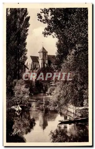 Cartes postales Montigny sur Loing Le loing et l&#39eglise