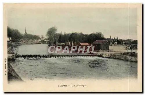 Cartes postales Melun Les barrages