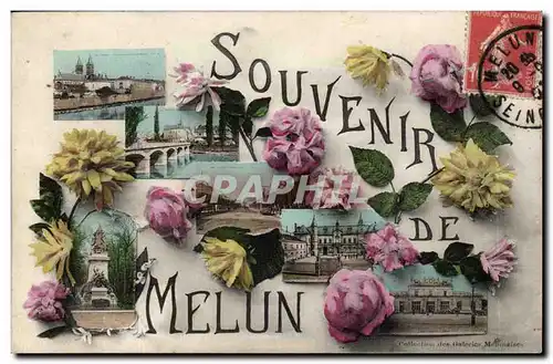 Cartes postales Melun Souvenir Fleurs