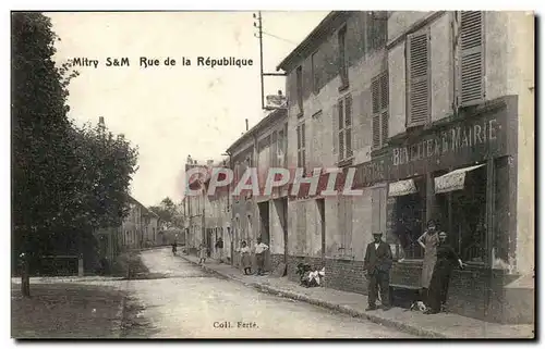 Cartes postales Mitry Rue de la Republique