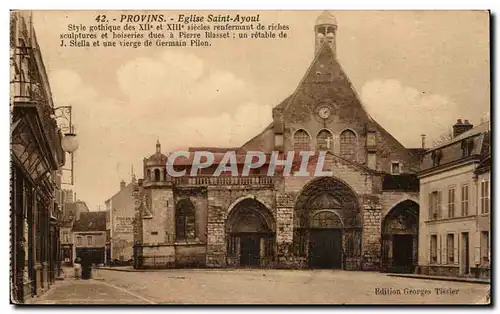 Provins Cartes postales Eglise Saint Ayoul